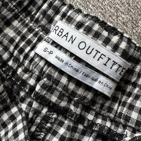 Urban Outfitters Black & White Plaid Pants Small - Picture 4 of 6